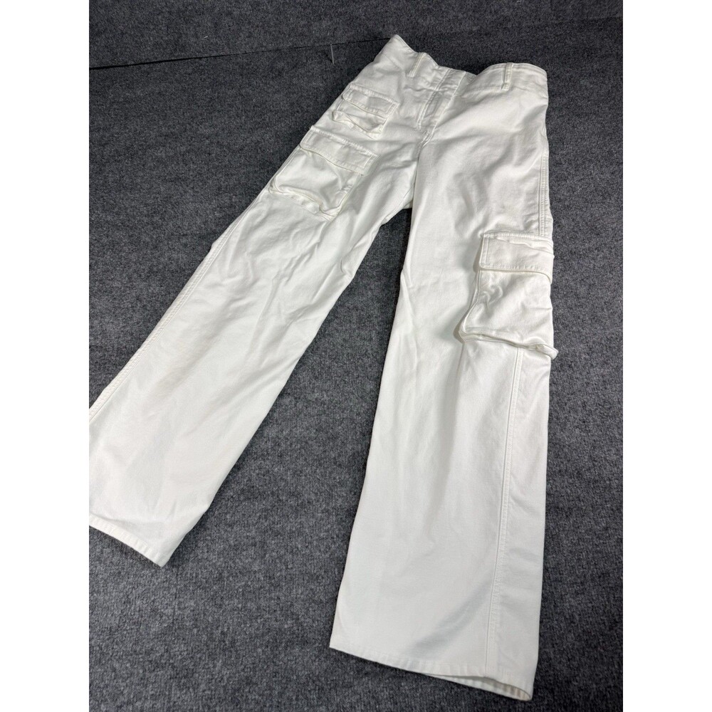 Wilfred Free (Aritzia) Picture Cargo Pants –Size 4–White / Light Birch–High Rise